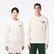Roland Garros Unisex Relaxed Fit Bisiklet Yaka Beyaz Sweatshirt