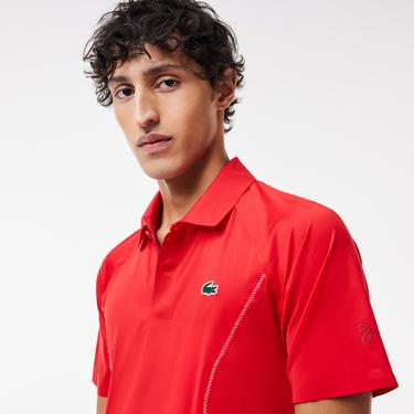  SPORT x Novak Djokovic Erkek Regular Fit Kırmızı Polo