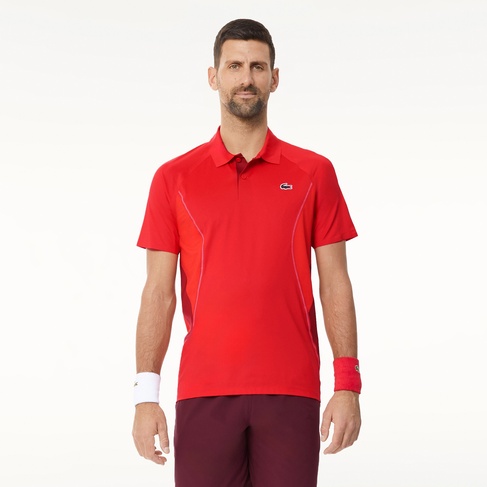  SPORT x Novak Djokovic Erkek Regular Fit Kırmızı Polo