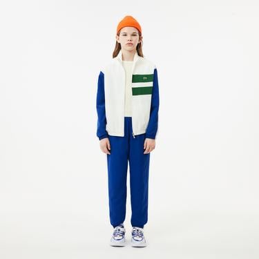  Lacoste Çocuk Bisiklet Yaka Beyaz T-Shirt