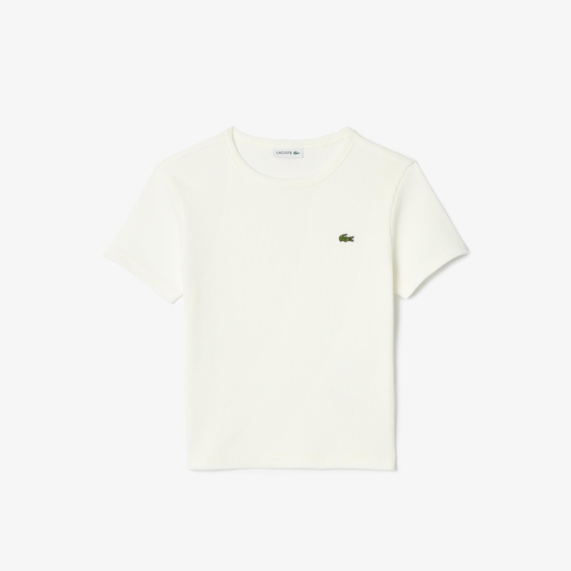 Lacoste Çocuk Bisiklet Yaka Beyaz T-Shirt