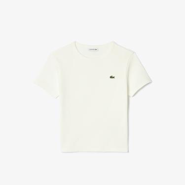  Lacoste Çocuk Bisiklet Yaka Beyaz T-Shirt
