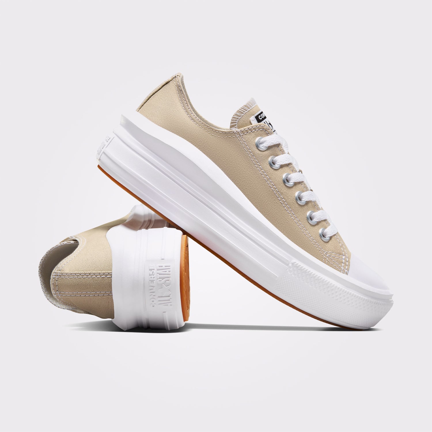 Converse Converse Chuck Taylor All Star Move Kadın Bej Platform Sneaker | FashFed Bej - 6. görsel