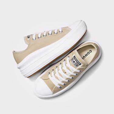  Converse Chuck Taylor All Star Move Kadın Bej Platform Sneaker