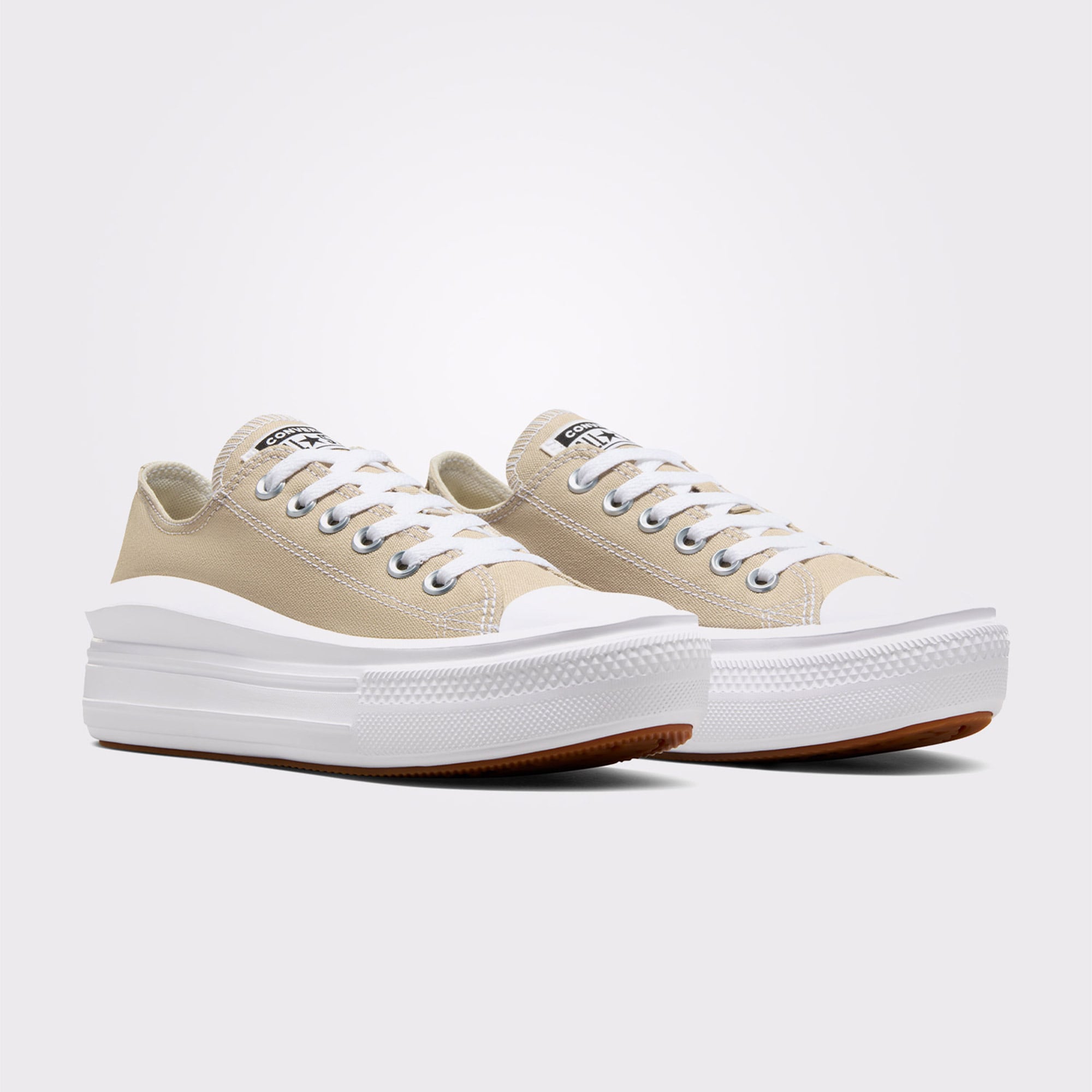 Converse Converse Chuck Taylor All Star Move Kadın Bej Platform Sneaker | FashFed Bej - 4. görsel