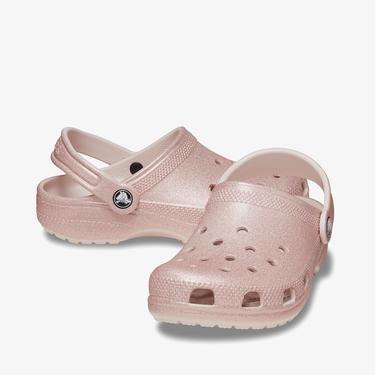  Crocs Classic Glitter Çocuk Pembe Terlik