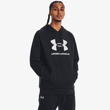  Under Armour Rival Fleece Logolu Erkek Siyah Günlük Sweatshirt