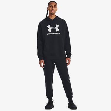  Under Armour Rival Fleece Logolu Erkek Siyah Günlük Sweatshirt