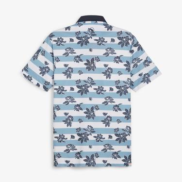  Puma Garden Pique Erkek Mavi Golf Polo T-Shirt