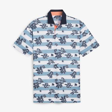  Puma Garden Pique Erkek Mavi Golf Polo T-Shirt