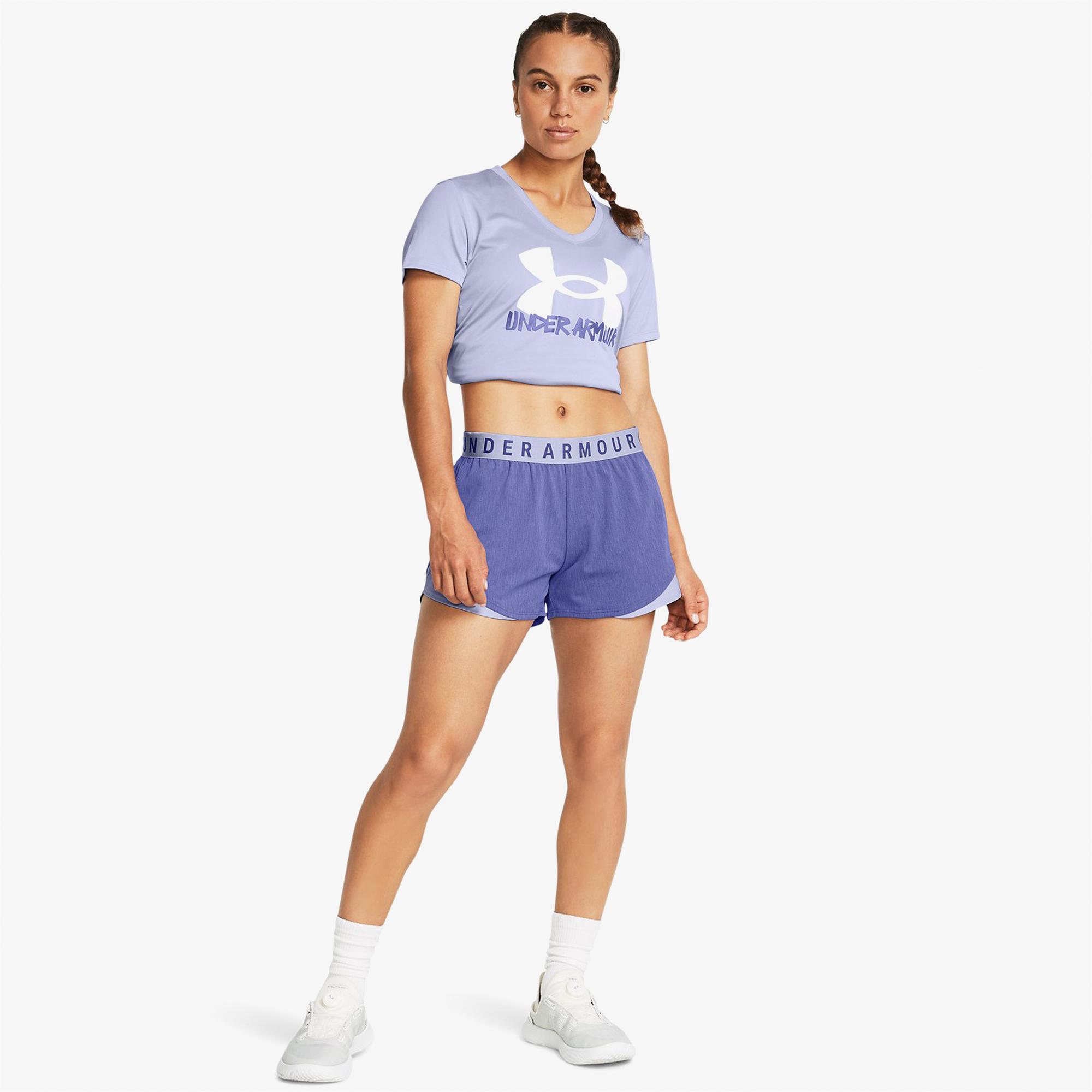Under Armour Play Up Twist Kadın Mor Şort