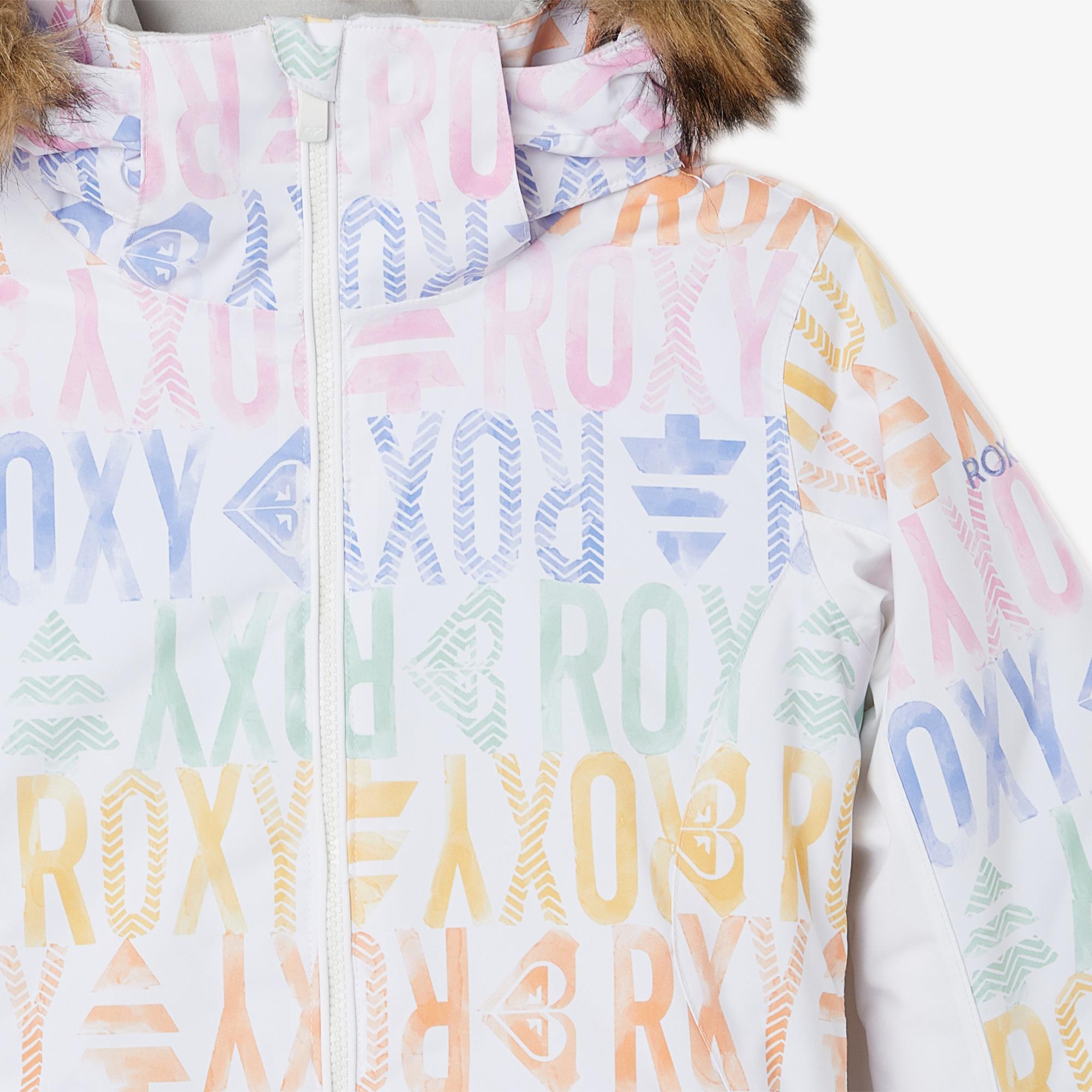 Roxy Jet Ski Çocuk Beyaz Kayak Montu