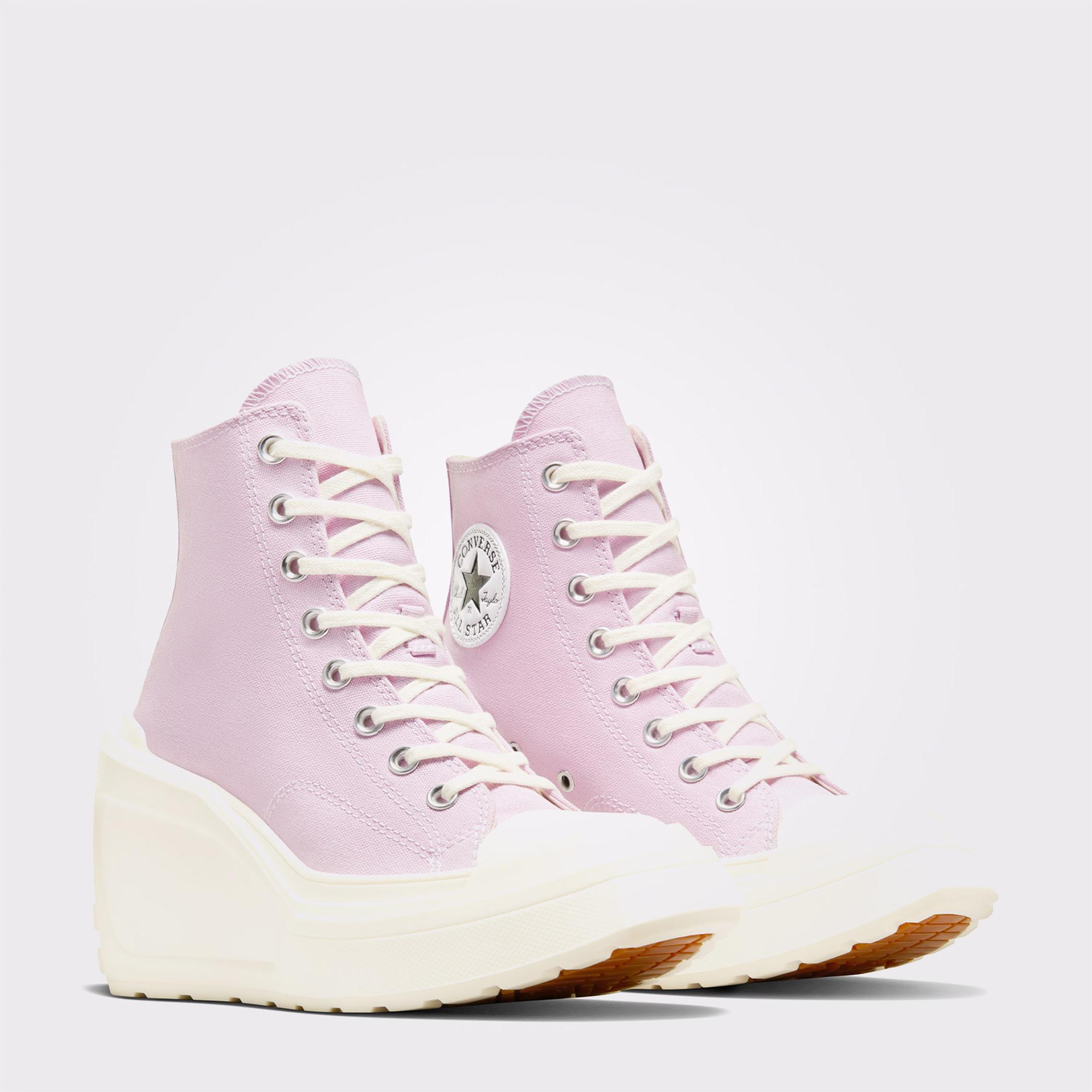 Converse Chuck 70 De Luxe Wedge Kadın Pembe Platform Sneaker
