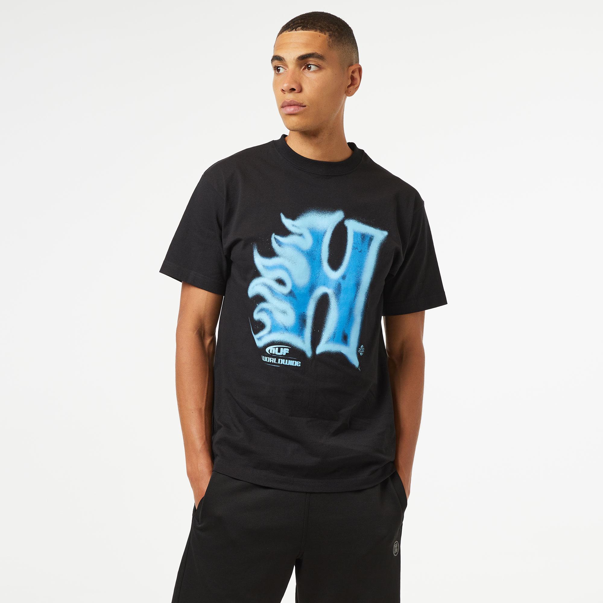 HUF Heat Wave S/S Erkek Siyah T-Shirt