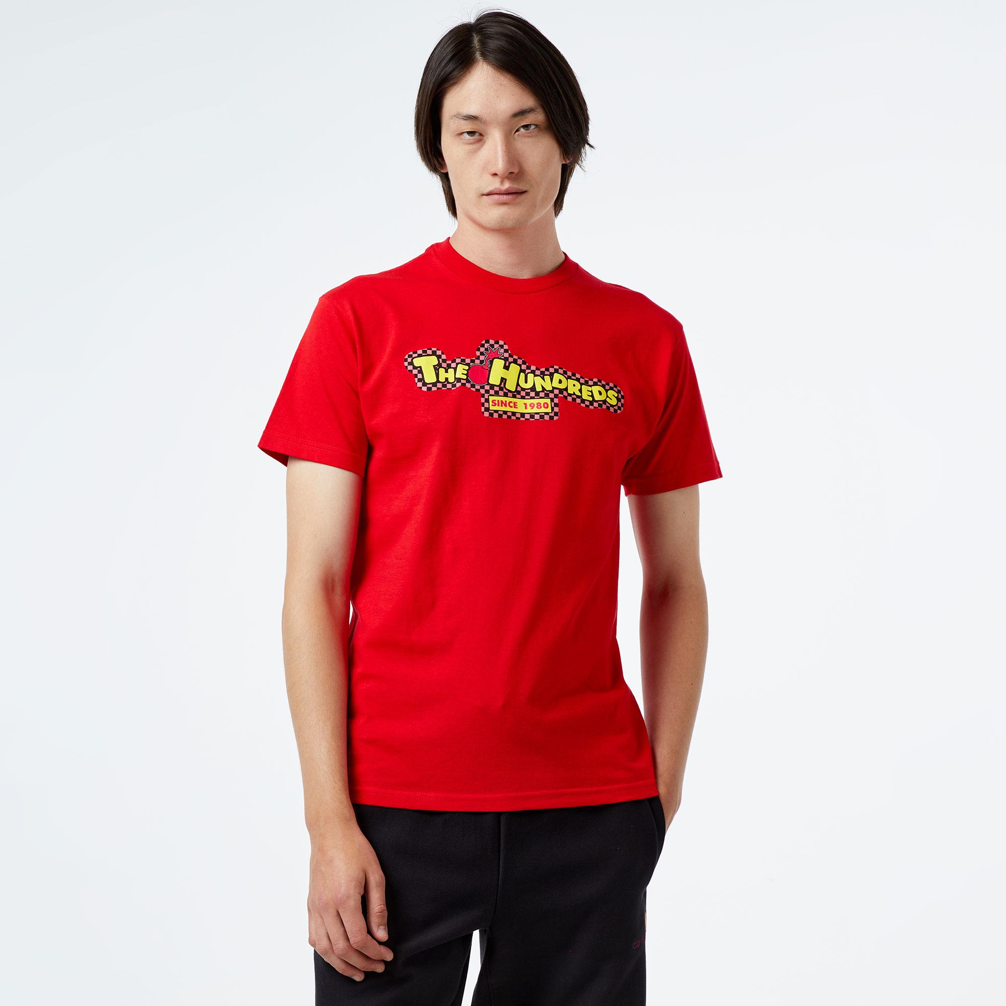 The Hundreds Push Bar Erkek Kırmızı T-Shirt