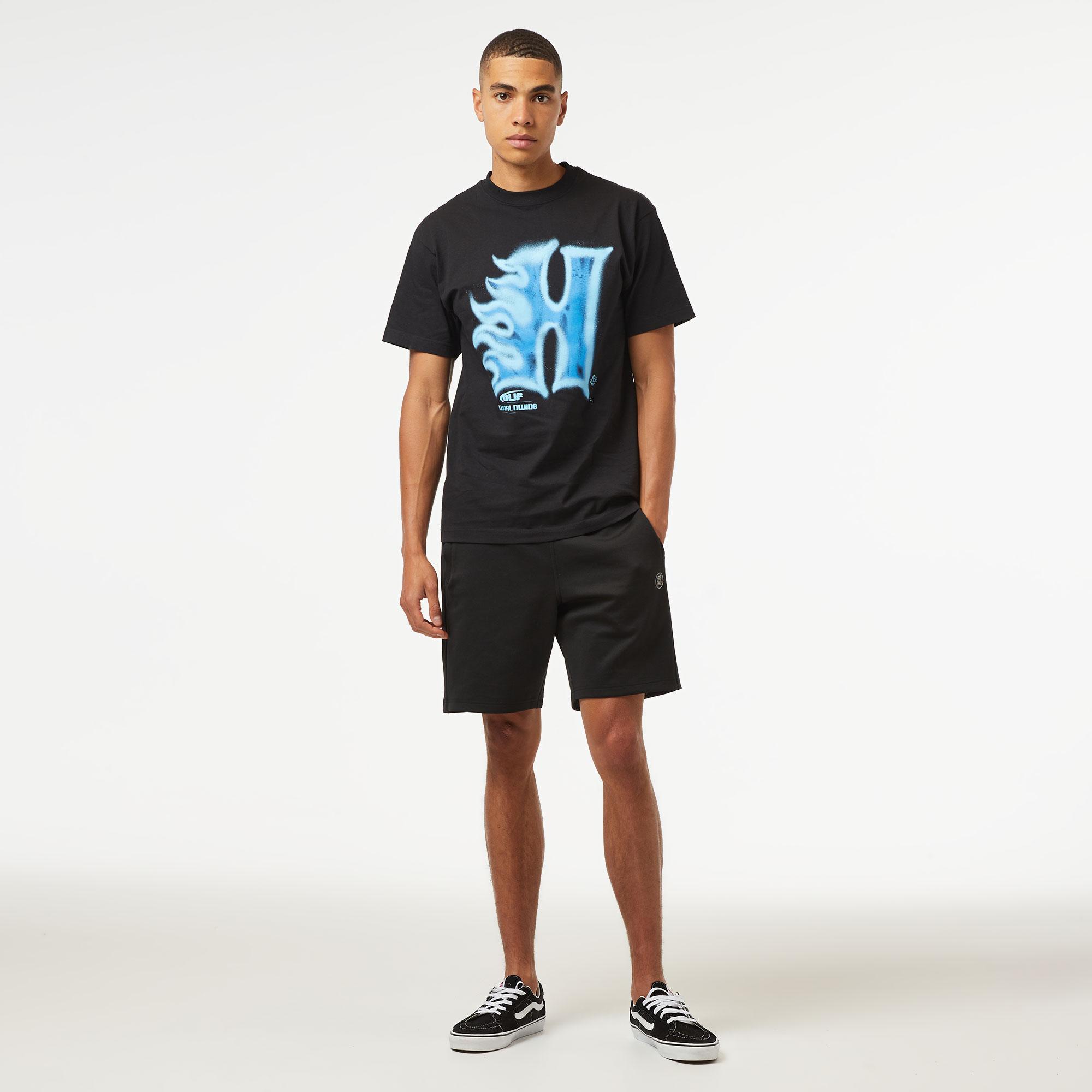 HUF Heat Wave S/S Erkek Siyah T-Shirt
