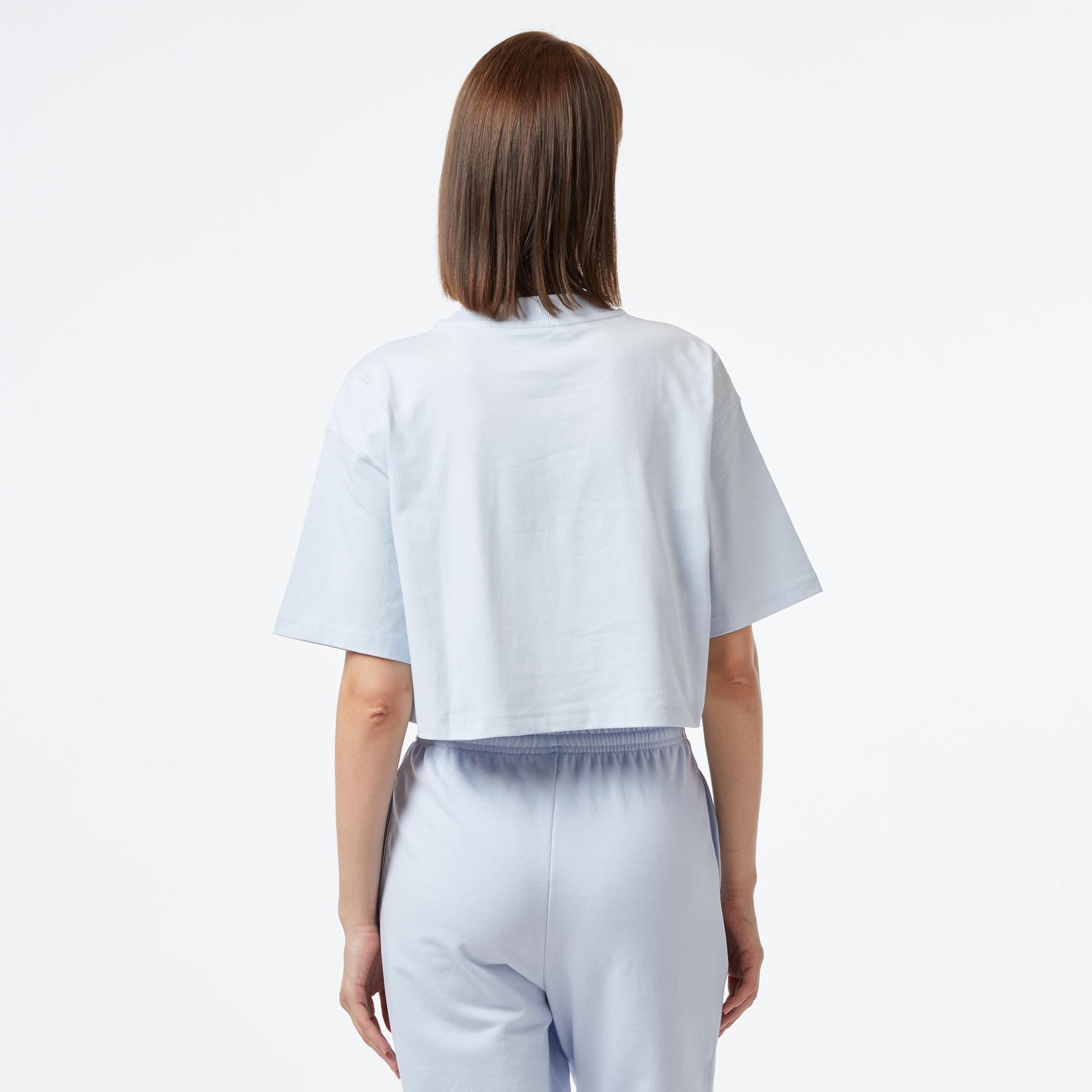 Reebok Classic Big Logo Kadın Mavi Günlük T-Shirt