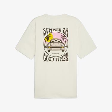  Puma Pl Summer Crew Erkek Krem T-Shirt