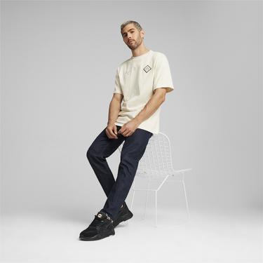  Puma Pl Summer Crew Erkek Krem T-Shirt