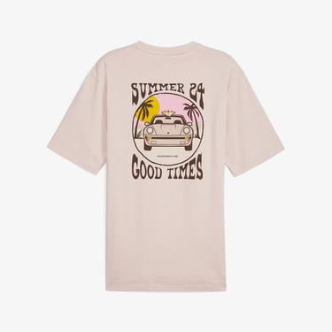  Puma Pl Summer Crew Erkek Pembe T-Shirt