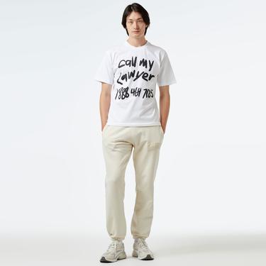  Market Scrawl My Lawyer Erkek Beyaz T-Shirt