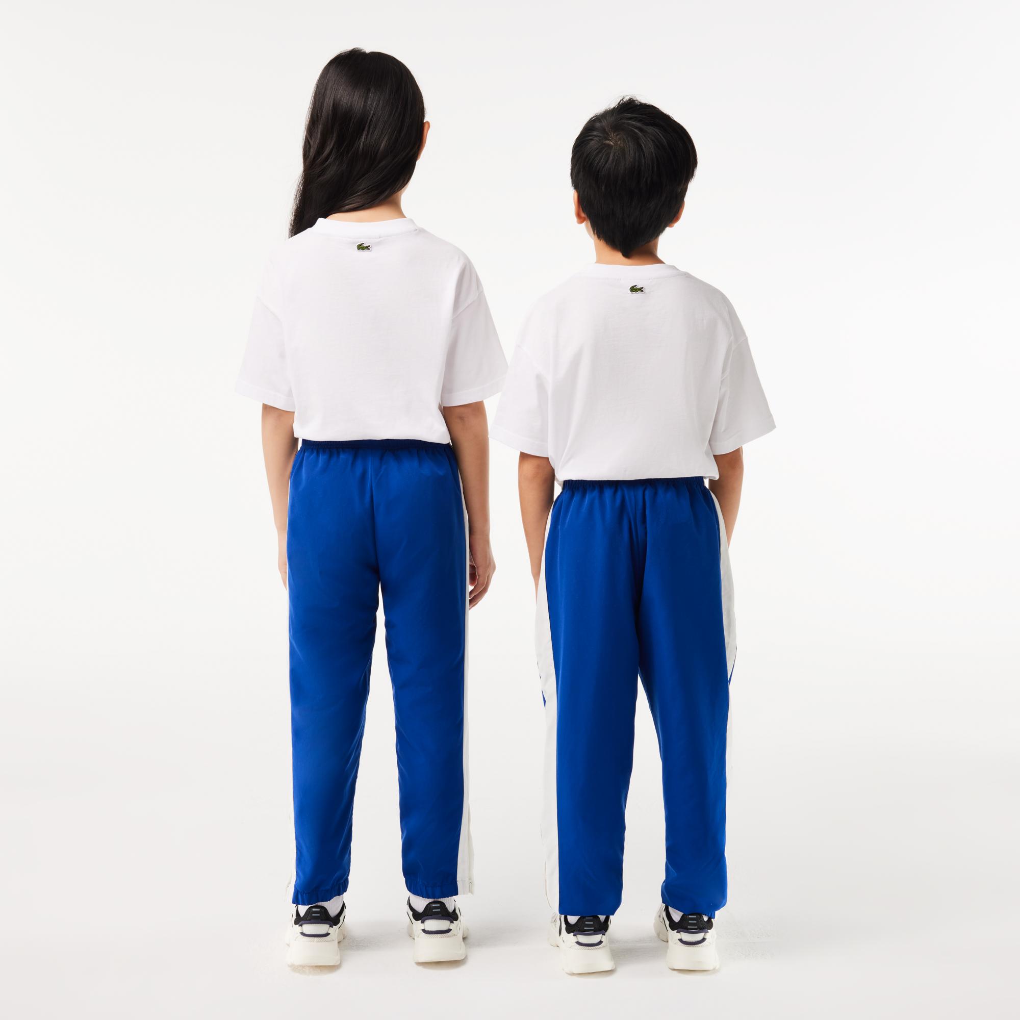 Çocuk Renk Bloklu Mavi Eşofman Altı