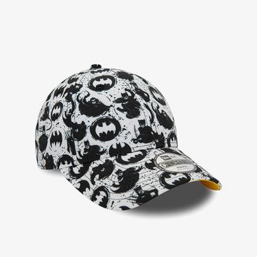  New Era Chyt Super Aop 9Forty Batman Çocuk Beyaz Şapka