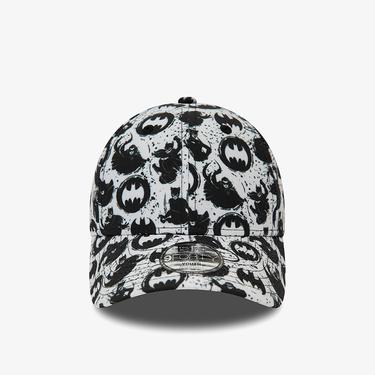  New Era Chyt Super Aop 9Forty Batman Çocuk Beyaz Şapka