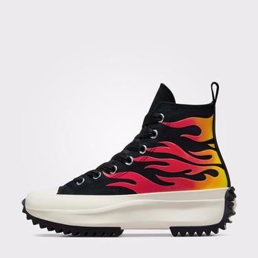  Converse Run Star Hike Unisex Siyah Platform Sneaker