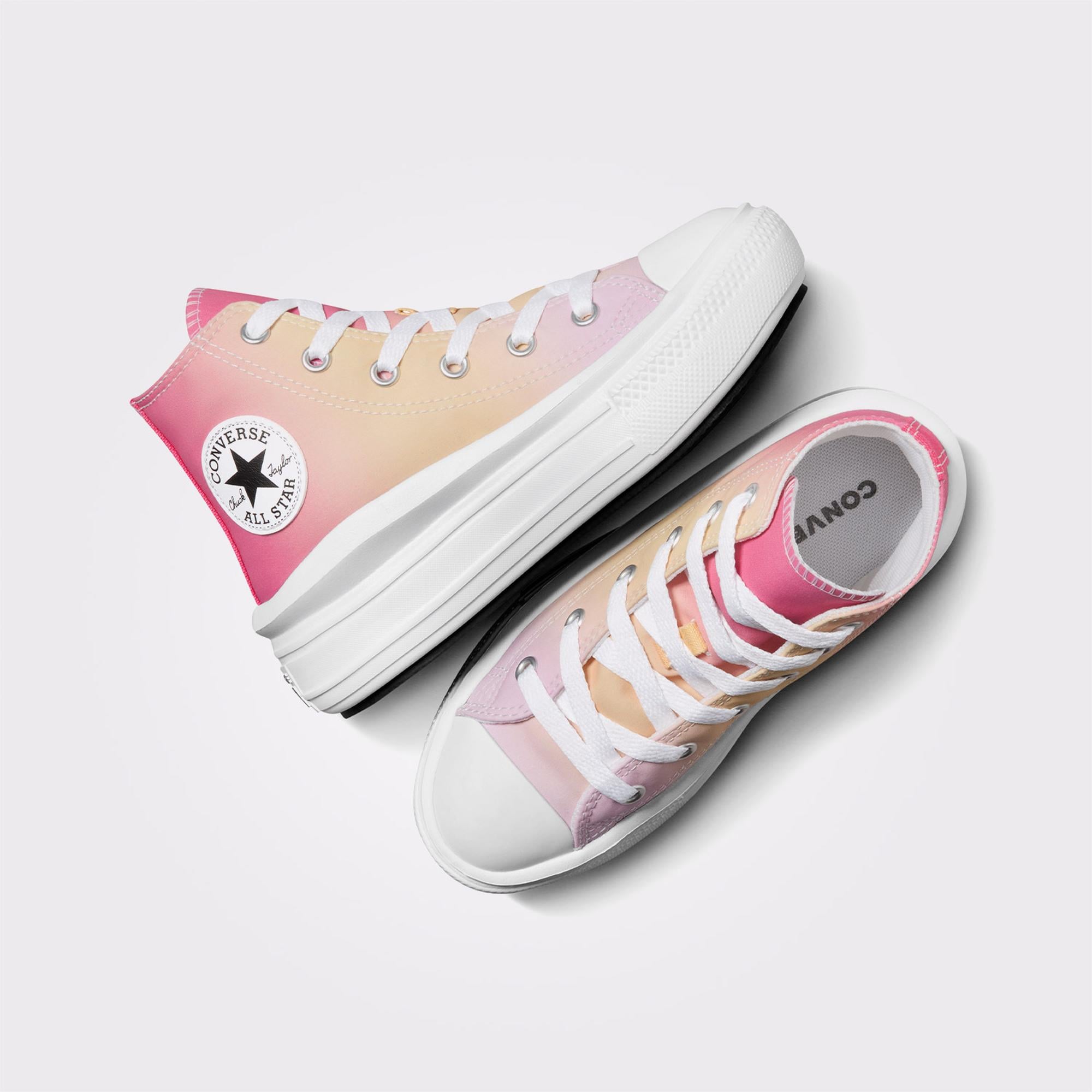 Converse Chuck Taylor All Star Move Çocuk Pembe Platform Sneaker