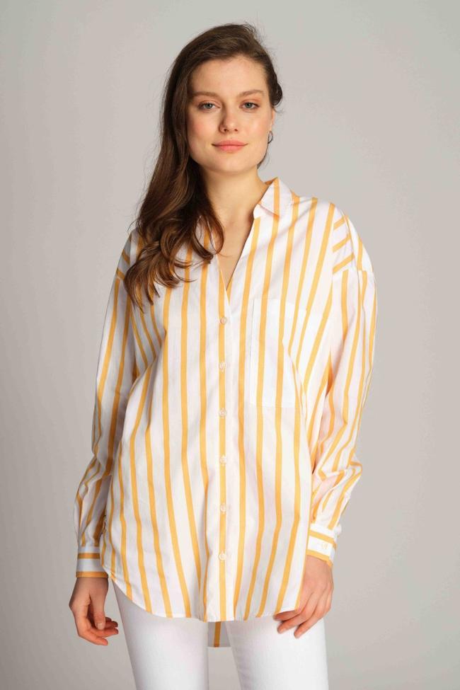  Kadın Gömlek 23904 133 - Coral