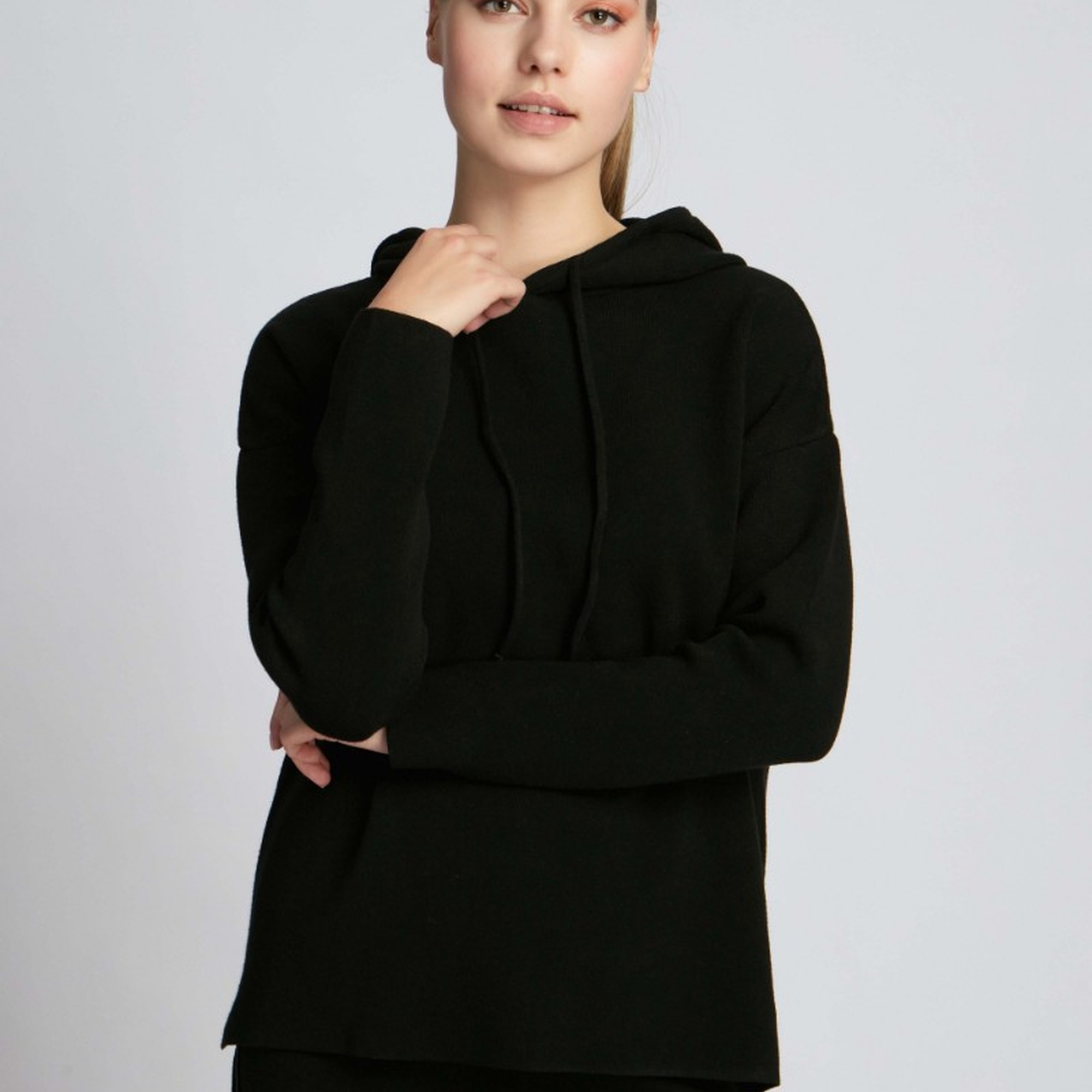 Kadın Kazak 21803 9000 - 9000 NERO