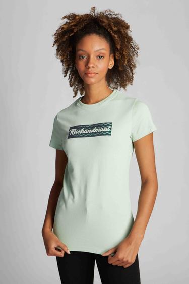  Kadın Tişört 23610 631 - Cameo green