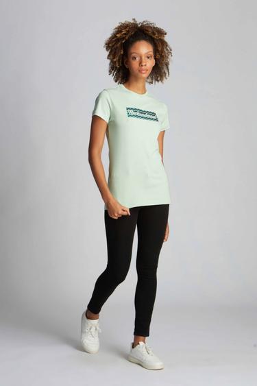  Kadın Tişört 23610 631 - Cameo green