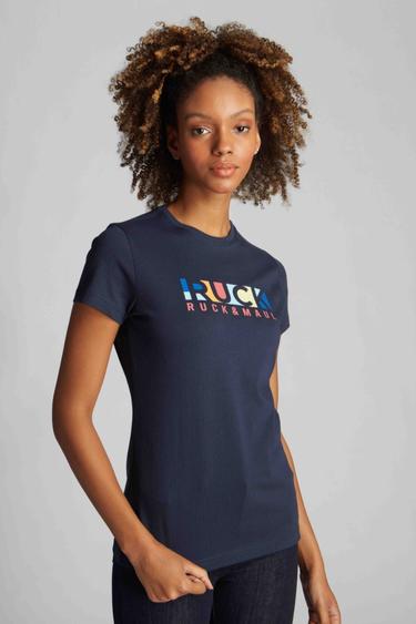  Kadın Tişört 23606 166 - 166 NAVY BLUE