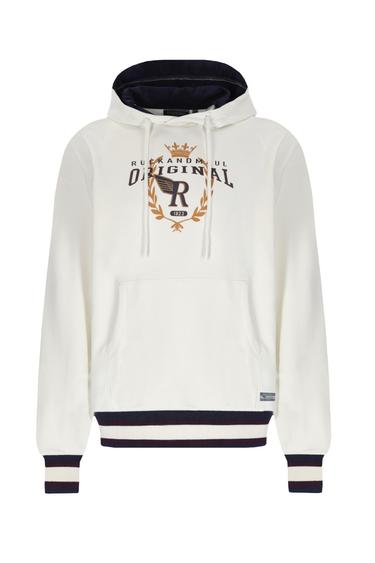  Erkek Kapüşonlu Sweatshirt 23003 1143 - Marshmallow