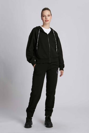  Kadın Örme Pantolon 23049 9000 - 9000 NERO