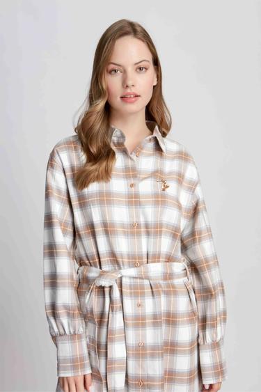  Kadın Elbise 23791 15022 - STONE GREY