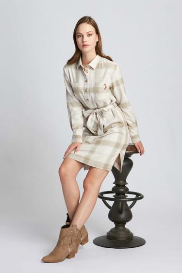  Kadın Elbise 23790 134 - Brown Sugar