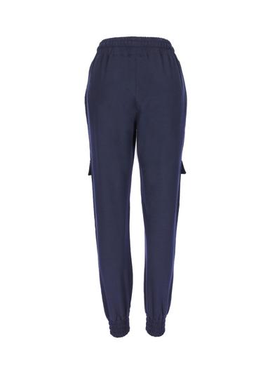  Kadın Örme Pantolon 22054 166 - 166 NAVY BLUE