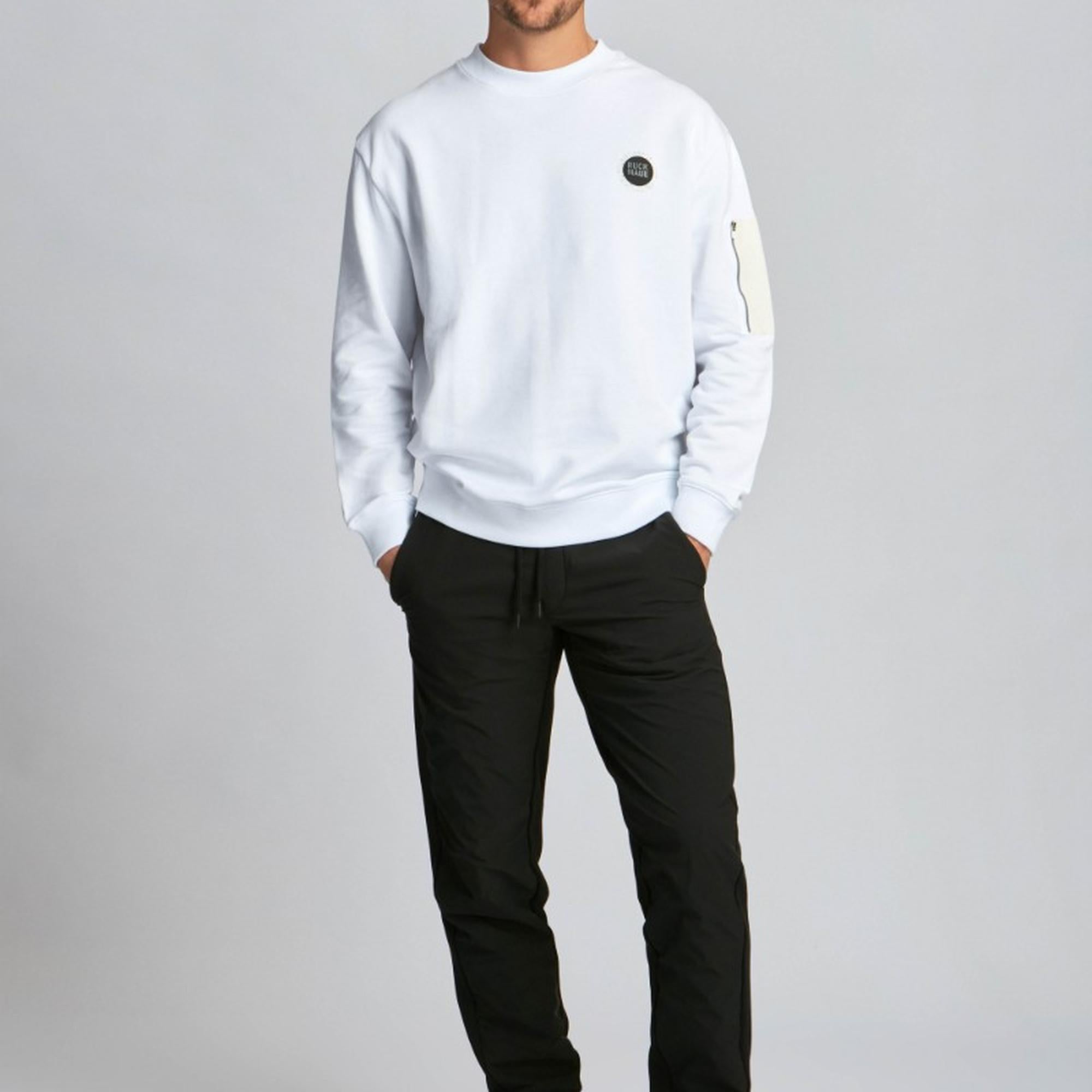 Erkek Sweatshirt 23024 1000 - 1000 WHITE