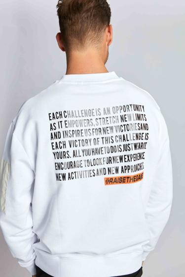  Erkek Sweatshirt 23024 1000 - 1000 WHITE
