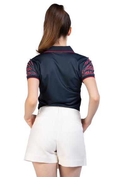  Kadın Polo Tişört 21337 166 - 166 NAVY BLUE