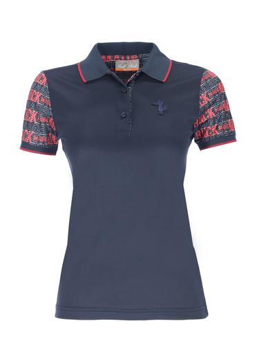  Kadın Polo Tişört 21337 166 - 166 NAVY BLUE
