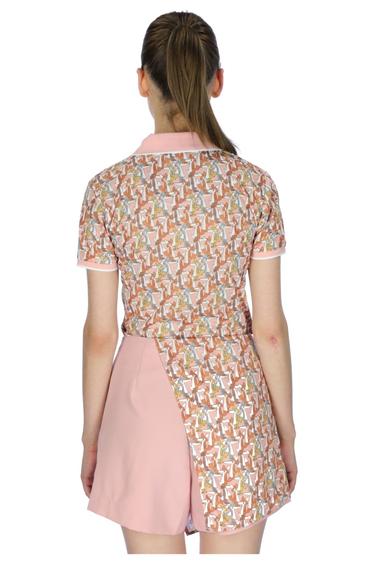  Kadın Polo Tişört 21338 1611 - BRIDAL ROSE