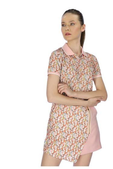  Kadın Polo Tişört 21338 1611 - BRIDAL ROSE