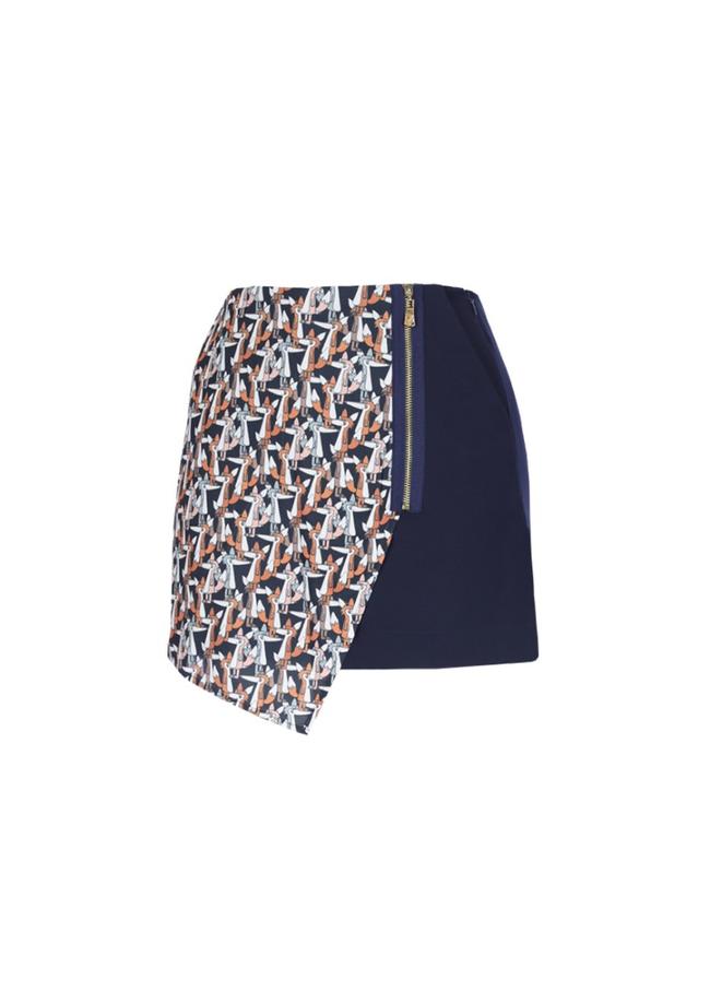  Kadın Şort Etek 21378 166 - 166 NAVY BLUE