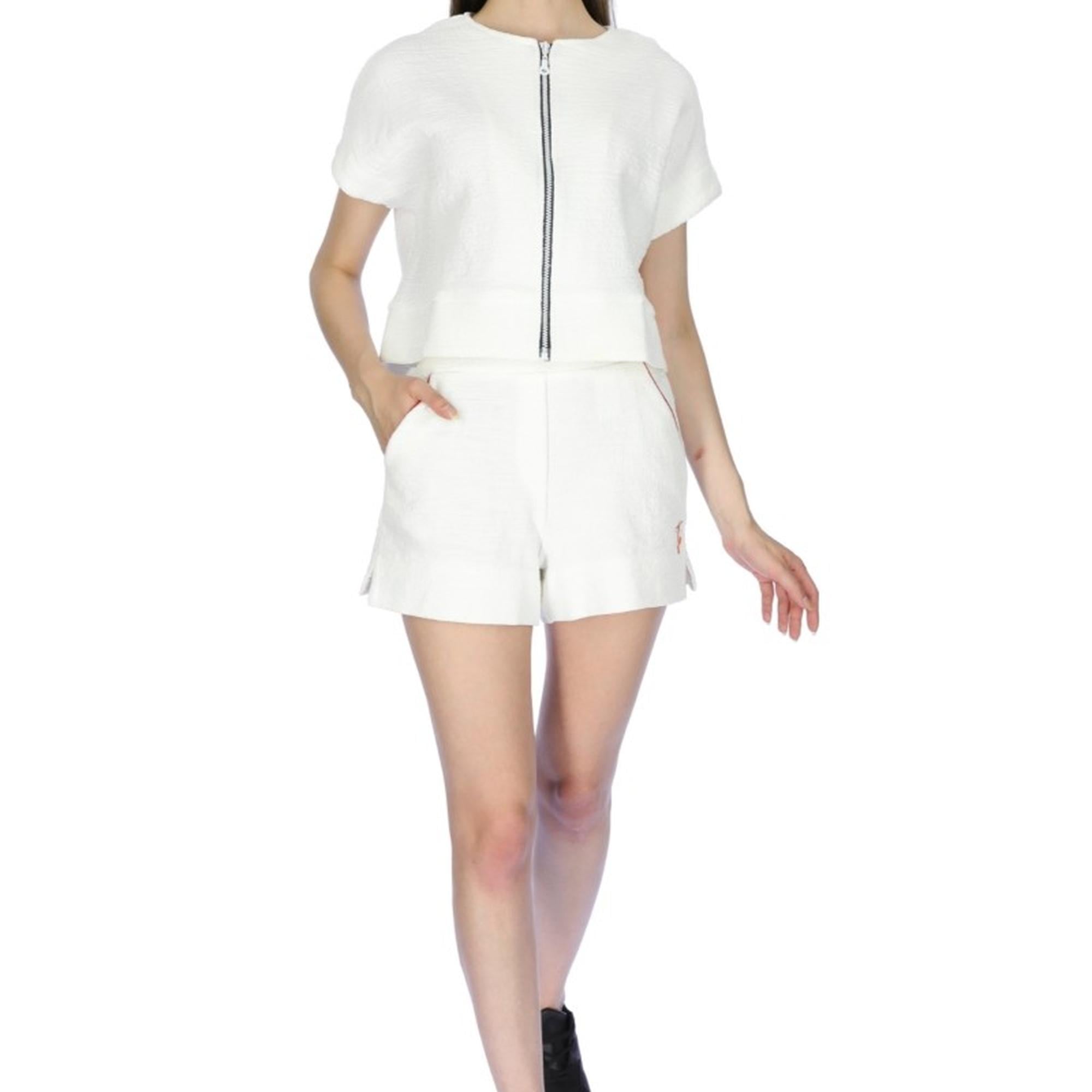 Kadın Bermuda Şort 21369 1000 - 1000 WHITE