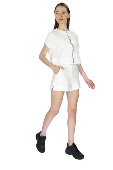  Kadın Bermuda Şort 21369 1000 - 1000 WHITE