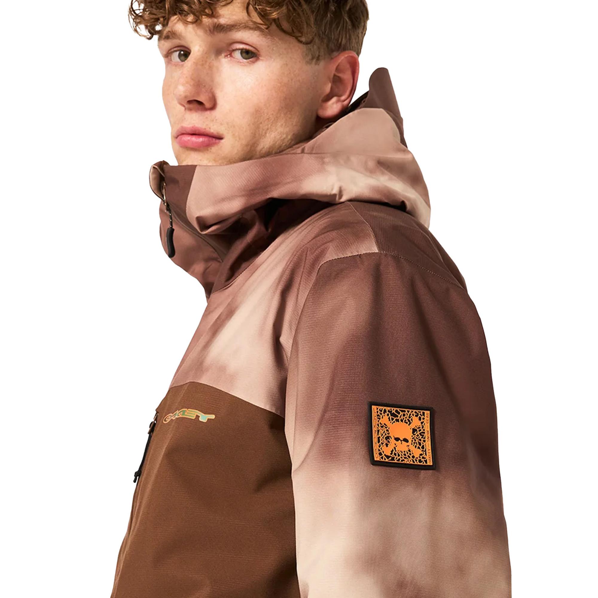 Oakley Tc Skull Reduct Shell Erkek Kahverengi Snowboard Ceketi